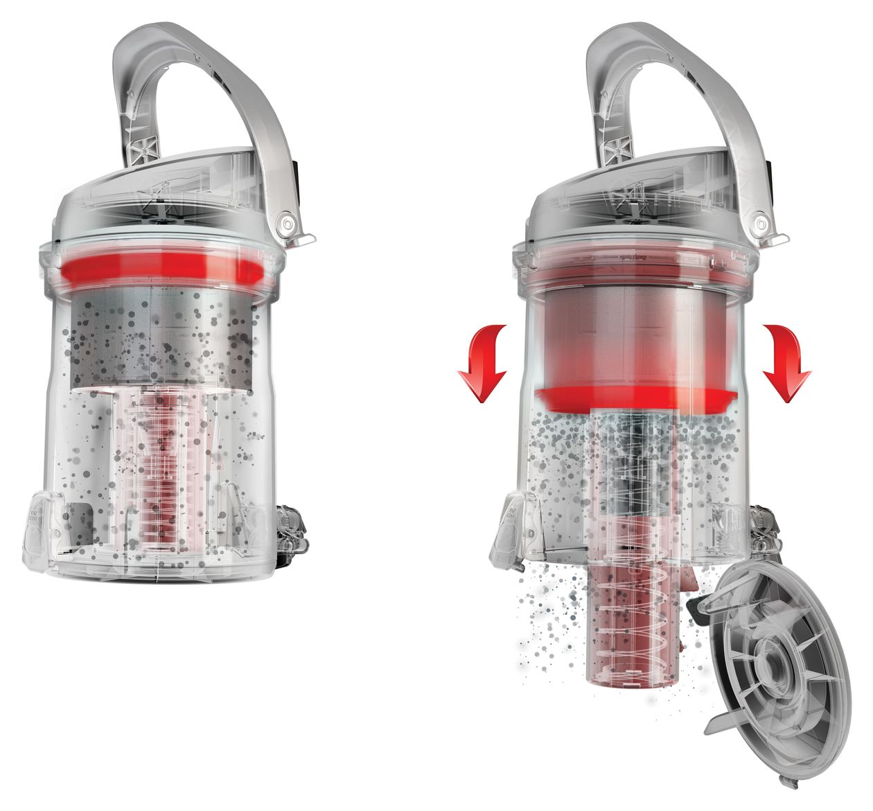 HP730ALG Bodenstaubsauger Beutellos 850 W Allergy Plus, HEPA  (Schwarz) 