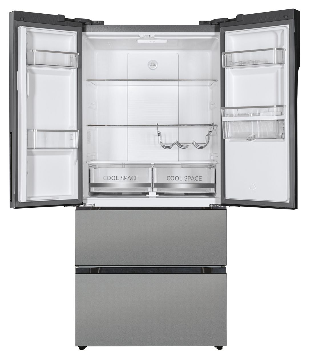 HSF818EXWD Side-by-Side Kühl-/ Gefrierkombination 284 l / 148 l 282 kWh NoFrost 1830 mm x 836 mm  (Edelstahl) 