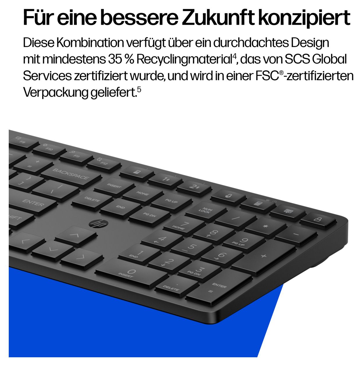 490C Home Tastatur RF Wireless + Bluetooth 2.4 GHz  (Schwarz) 
