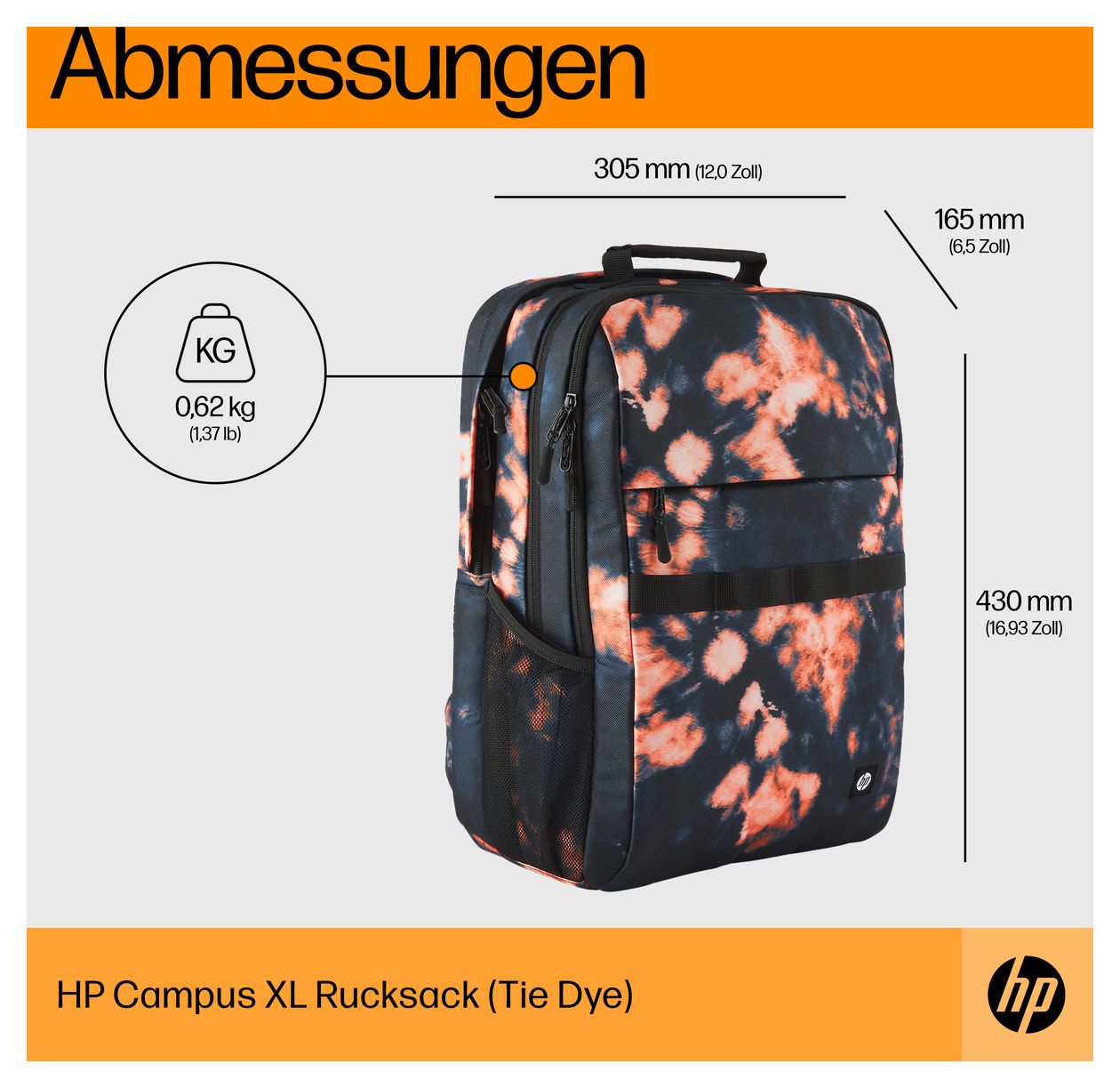 Campus XL Rucksack (Tie Dye) 