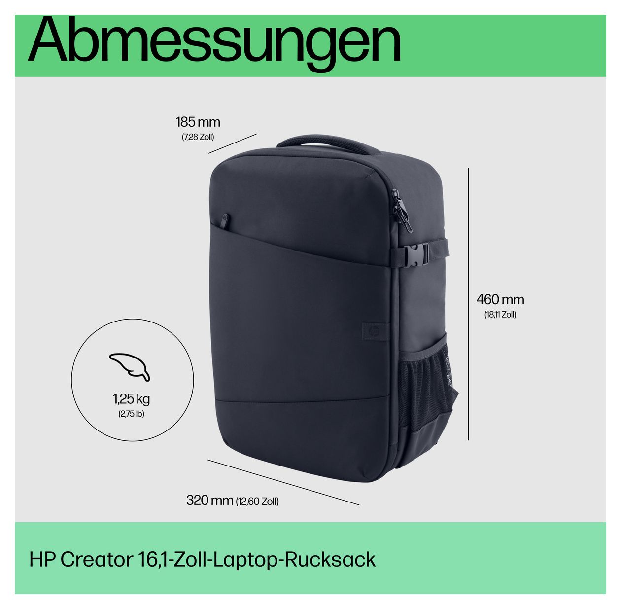 Creator Notebook-Rucksack bis 40,9 cm (16.1 Zoll) (Blau) 