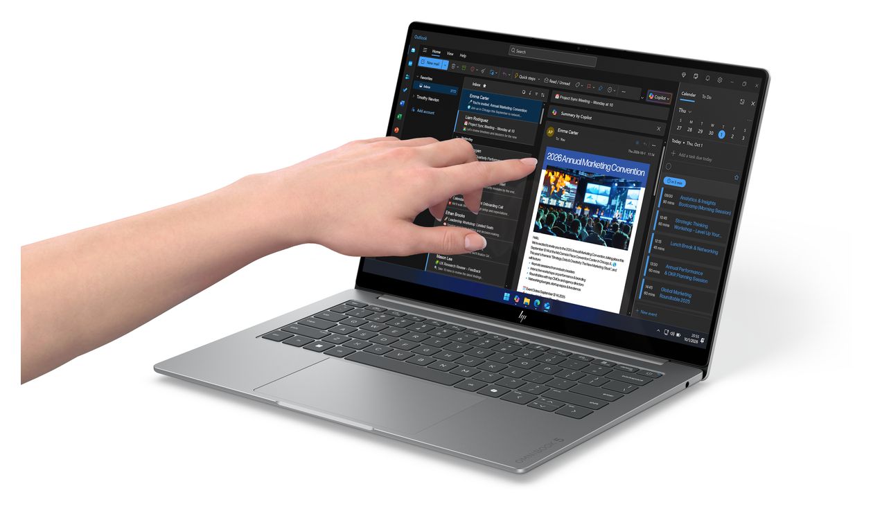 OmniBook 5 14-mh0550ng WUXGA Notebook 35,6 cm (14 Zoll) 1920 x 1200 Pixel 8 GB Ram 256 GB SSD Windows 11 Home max. 4,6 GHz 