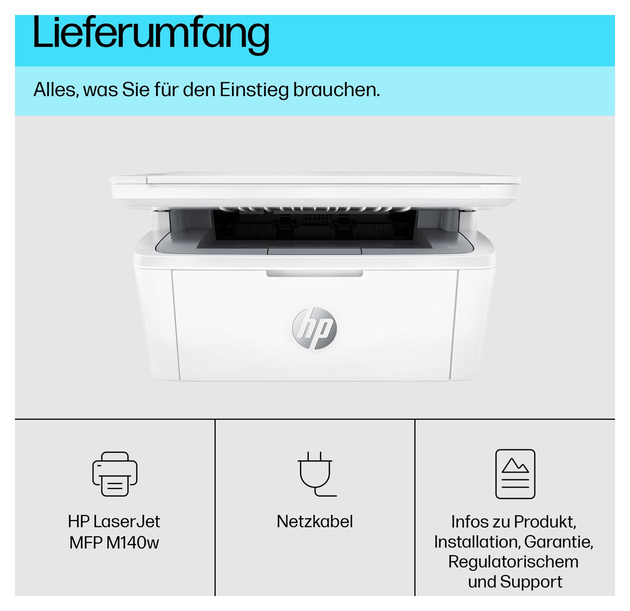 LaserJet MFP M140w All in One A4 Laser Drucker 600 x 600 DPI 20 Seiten pro Minute 