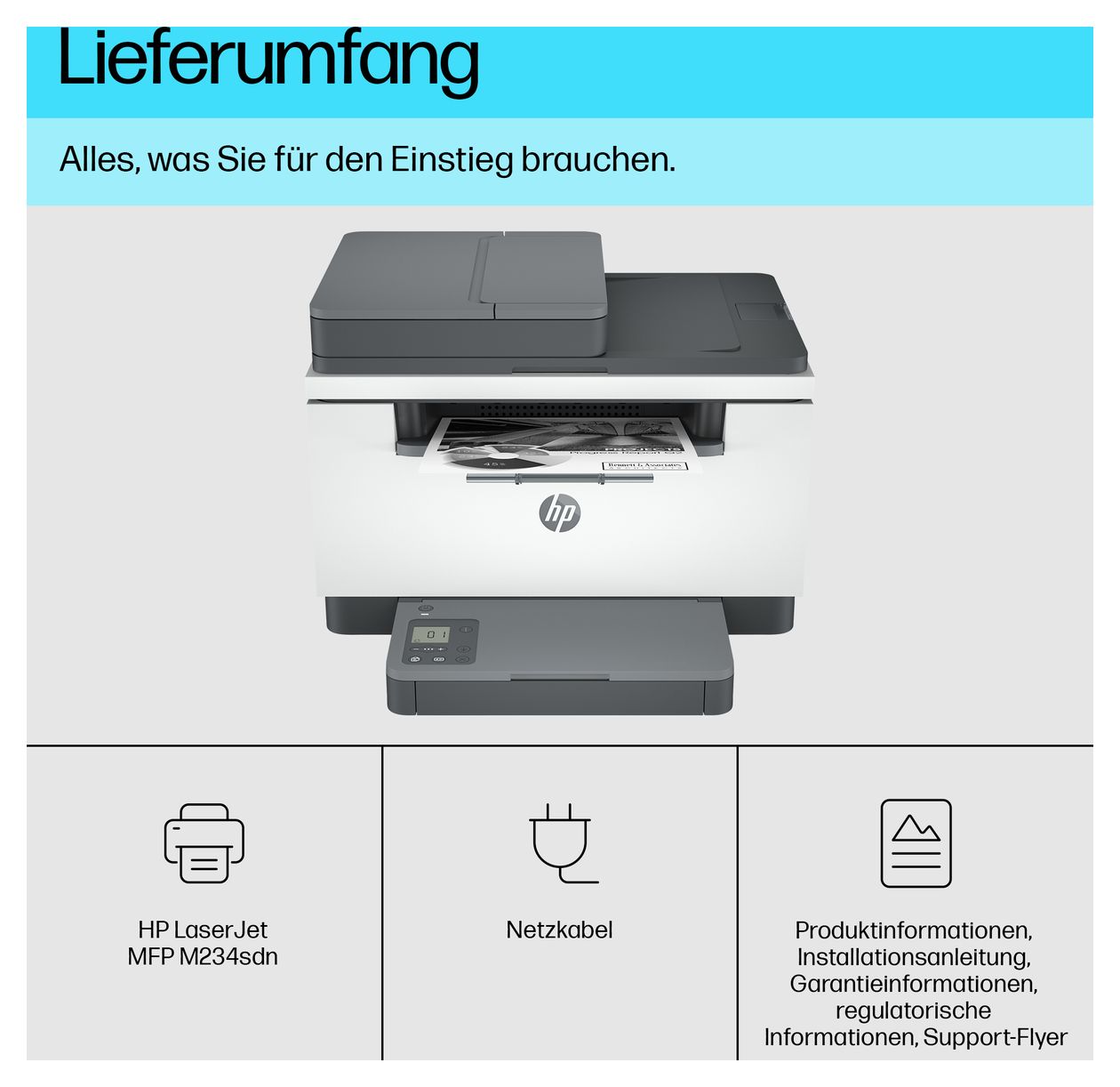 LaserJet MFP M234sdn All in One A4 Laser Drucker 600 x 600 DPI 29 Seiten pro Minute 