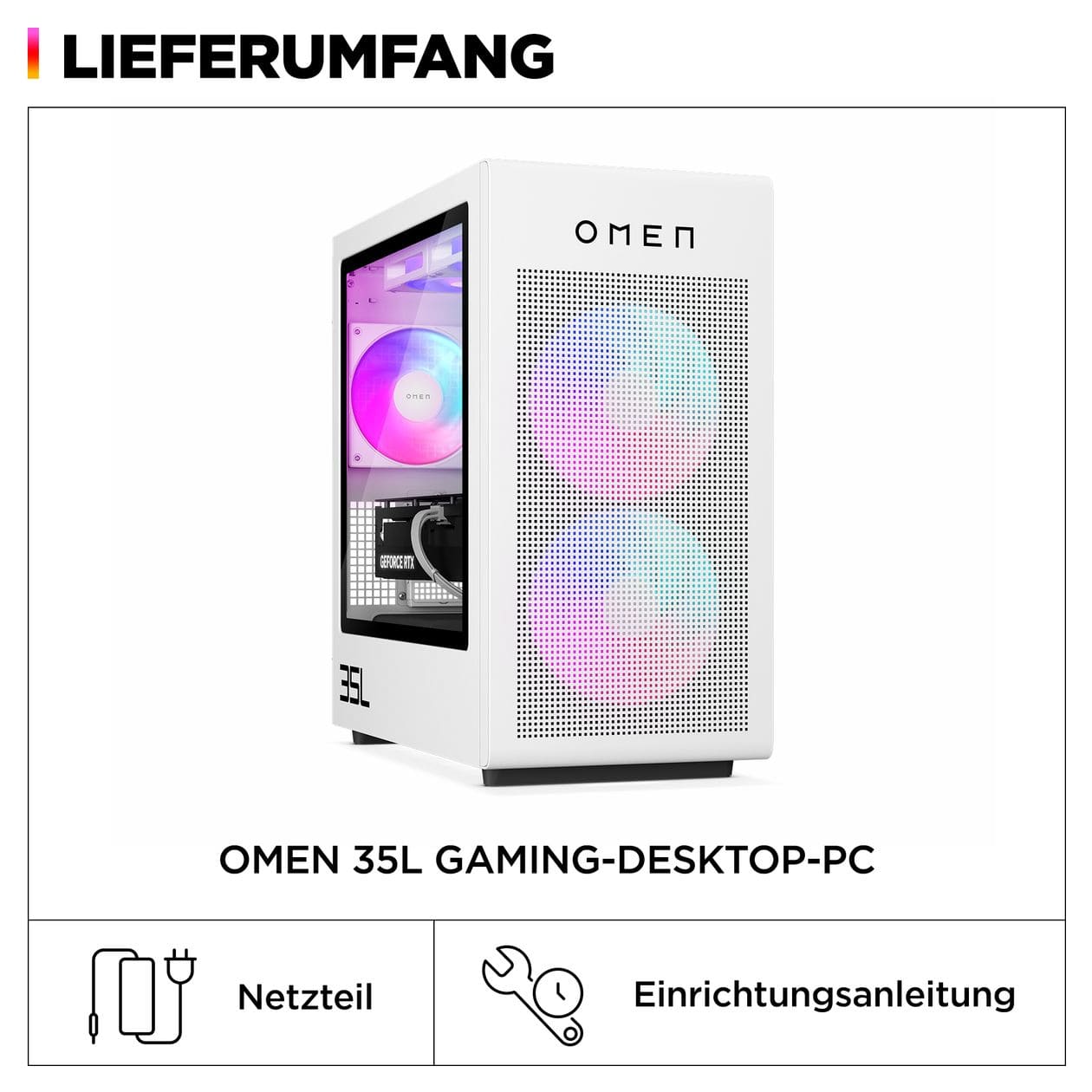 Omen 35L Gaming Desktop GT16-0676ng PC Intel Core Ultra 7 32 GB Ram 1 TB SSD Windows 11 Home NVIDIA GeForce RTX 5070 