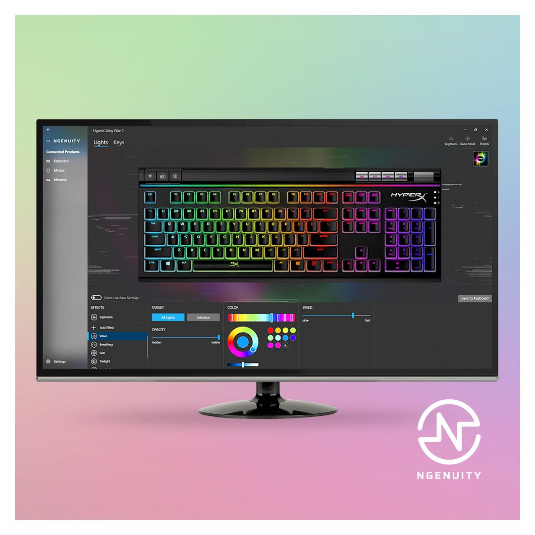 Alloy Elite 2 RGB-LED Gaming Tastatur USB  (Schwarz) 