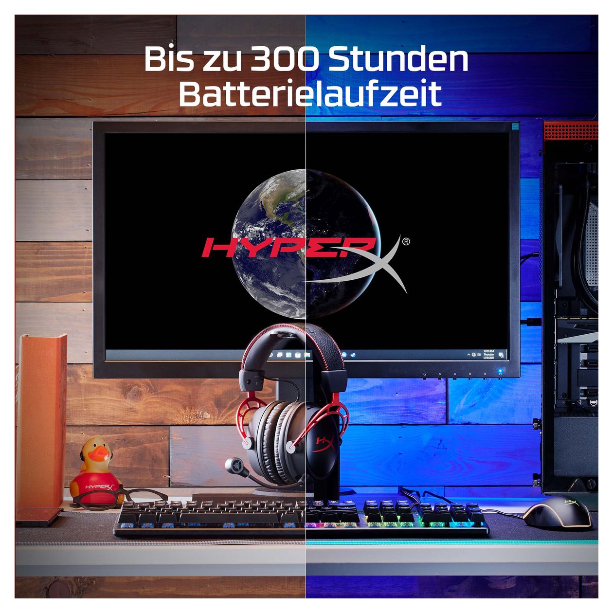 Cloud Alpha Over-Ear Gaming Kopfhörer kabelgebunden  (Schwarz/Rot) 