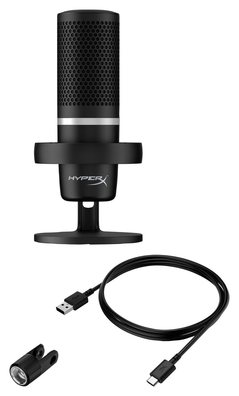 DuoCast Kabelgebunden Mikrofon für Spielkonsole 96 kHz USB  (Schwarz) 
