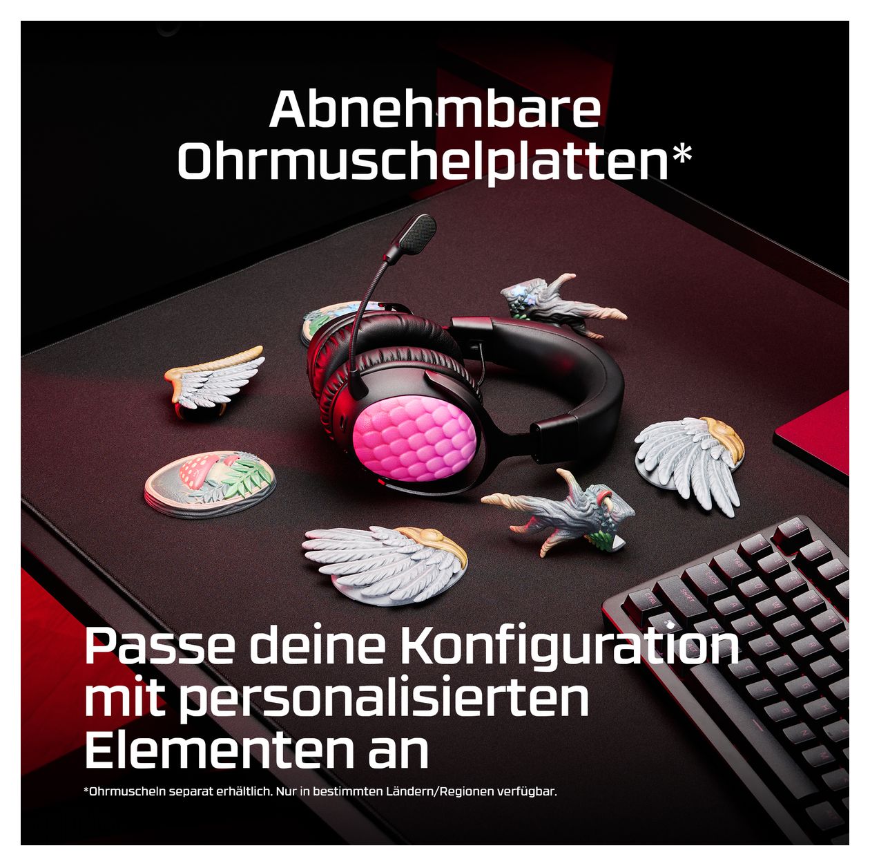 HyperX Cloud III IDS-Basismodell – Gaming-Headset (schwarz/rot) 