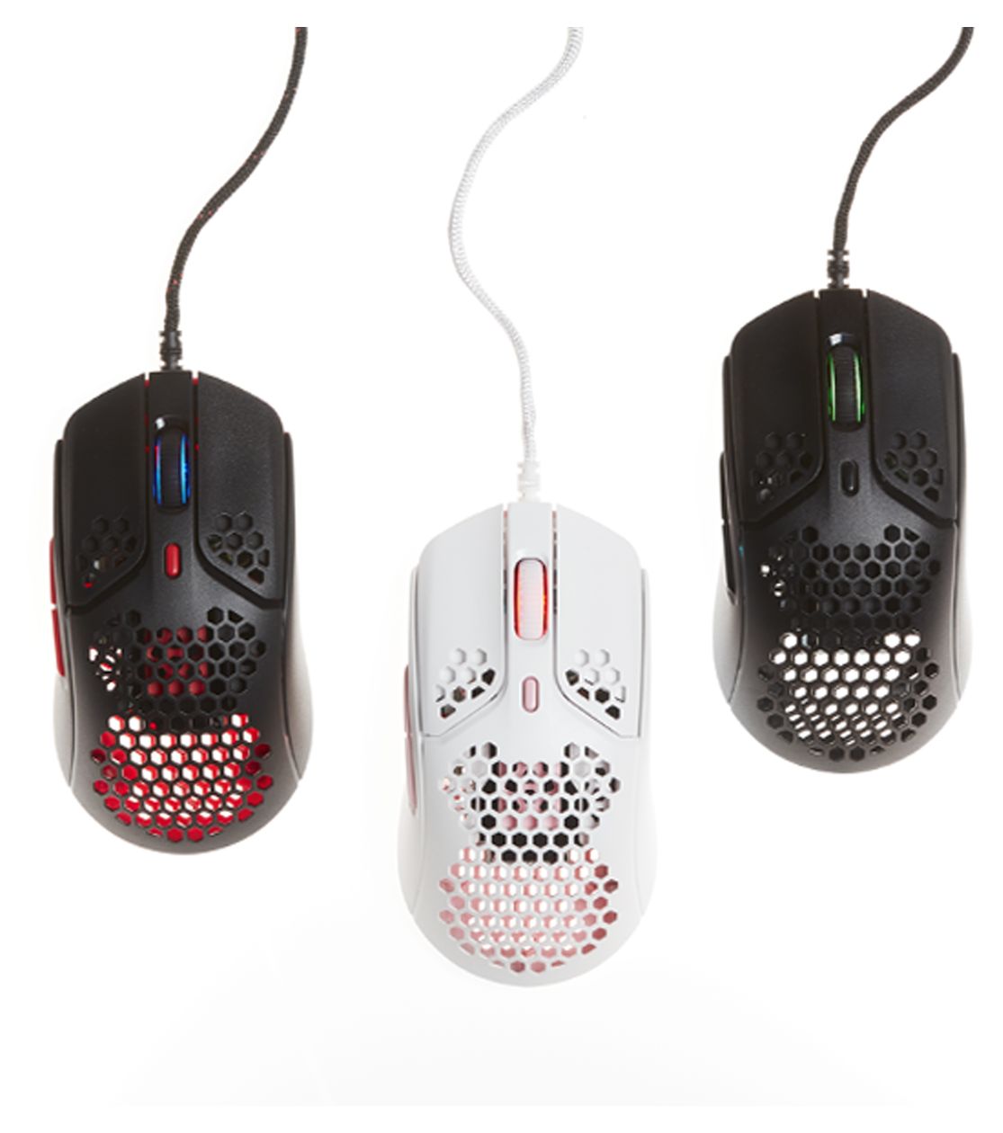HyperX Pulsefire Haste 3200 DPI Gaming Maus Optisch  (Pink, Weiß) 