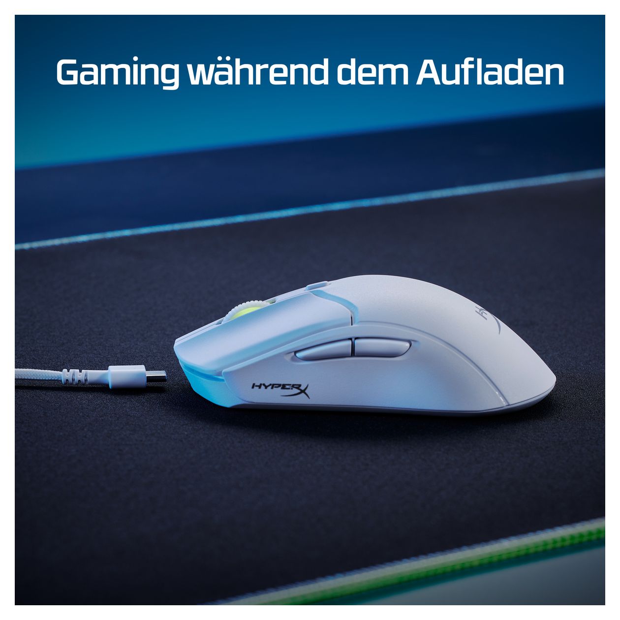 HyperX Pulsefire Haste 2 Wireless 26000 DPI Gaming Maus  (Weiß) 