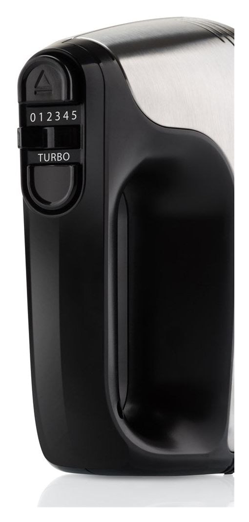 HM708 Handmixer 400 W 5 Stufen  (Schwarz, Edelstahl) 