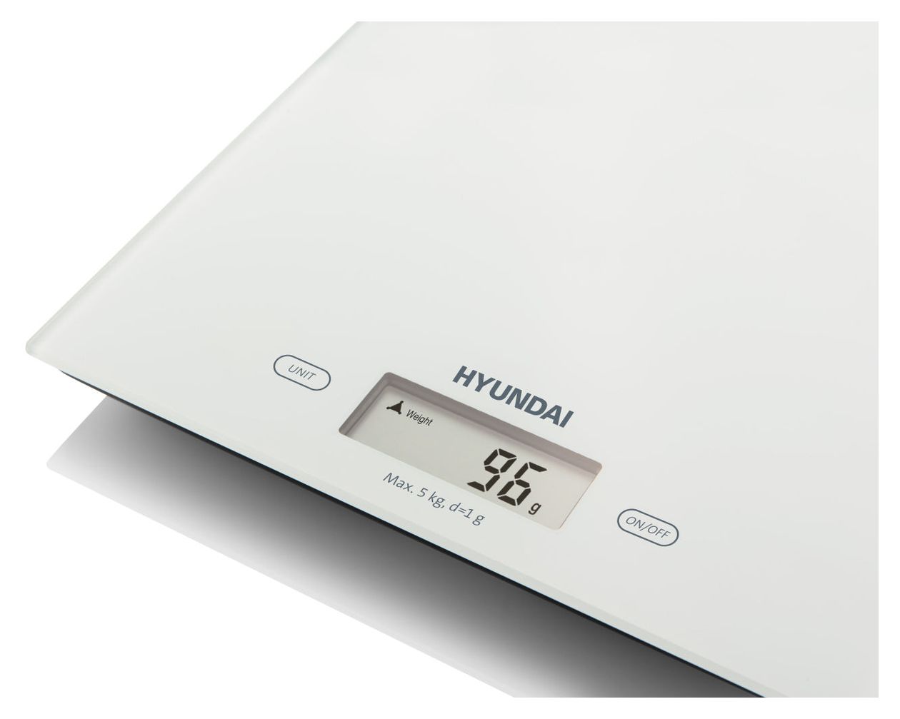 KVE893 Elektronische Küchenwaage bis 5 kg Genauigkeit 1 g  (Weiß) 