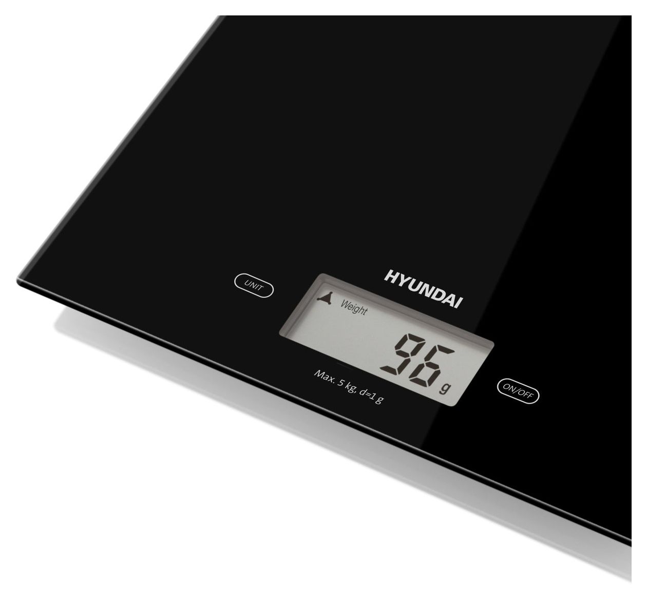 KVE893 Elektronische Küchenwaage bis 5 kg Genauigkeit 1 g  (Schwarz) 