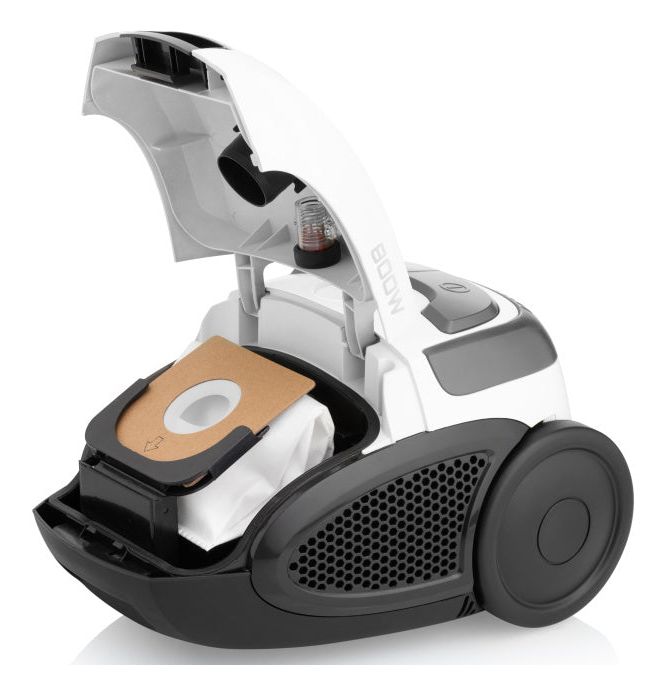 UVC068 Bodenstaubsauger mit Staubbeutel 800 W  (Weiß, Grau) 
