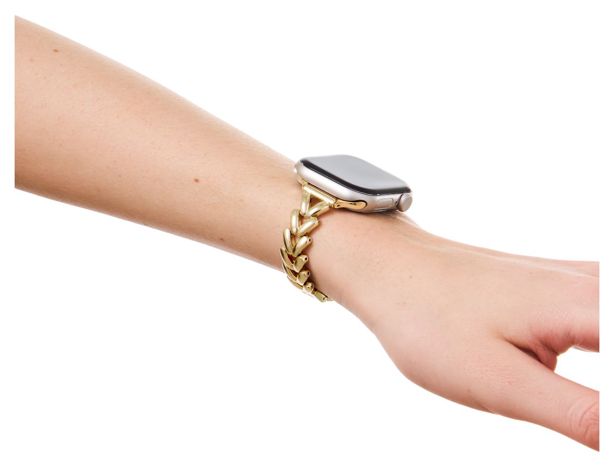 Delicate Chain Watch Band Armband 10 mm Apple Watch 38/40/41/42 (Series10)  (Gold) 