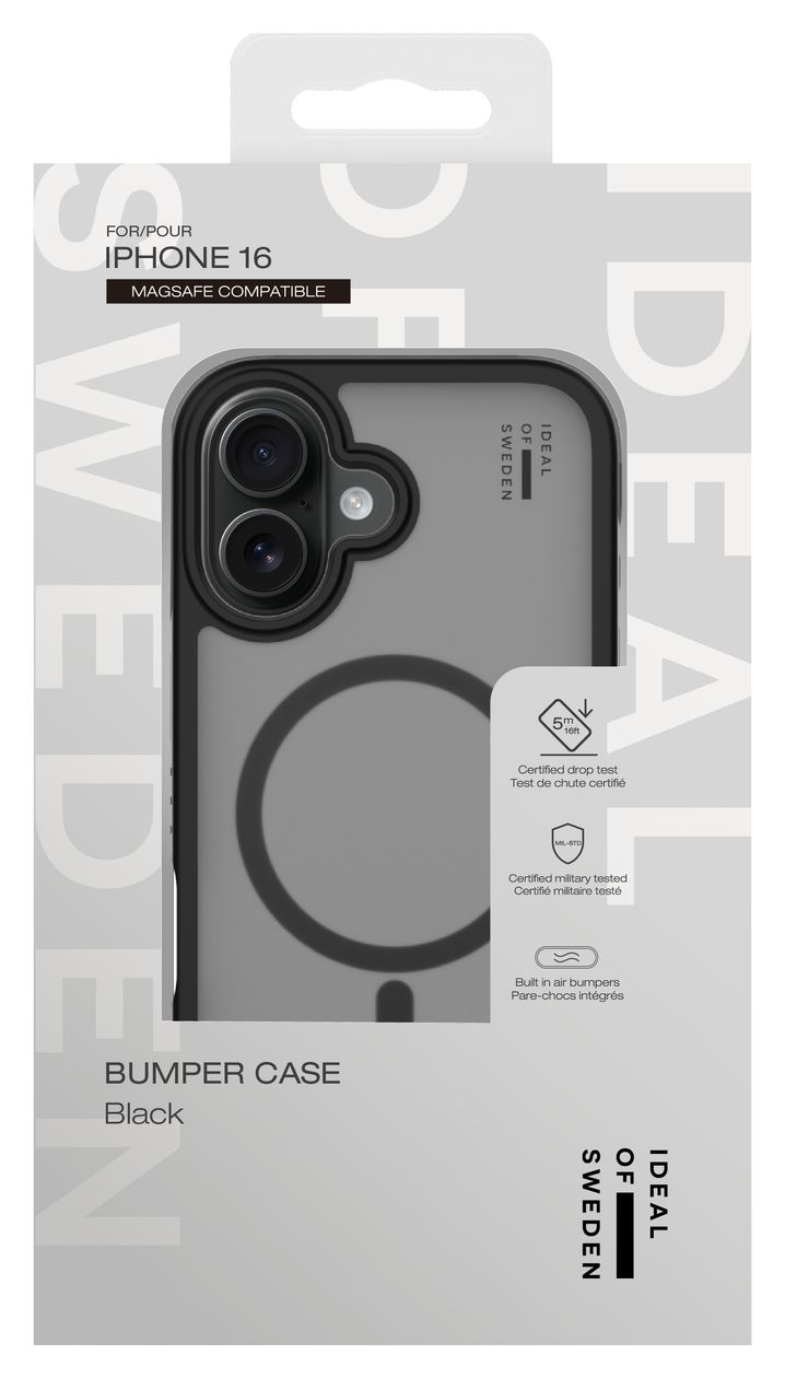 IDBPCMS-I2461-01 Cover für Apple iPhone 16  (Schwarz) 