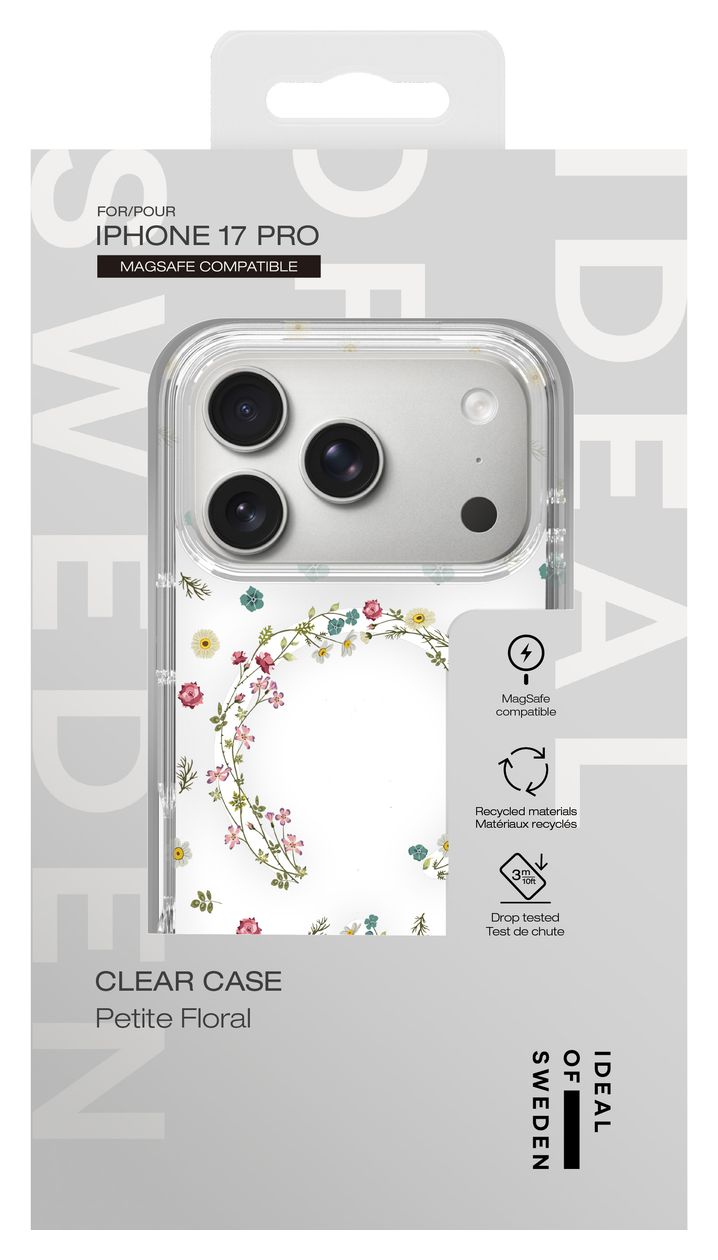 Clear Case MagSafe für Apple iPhone 17 Pro (Petite Floral) 