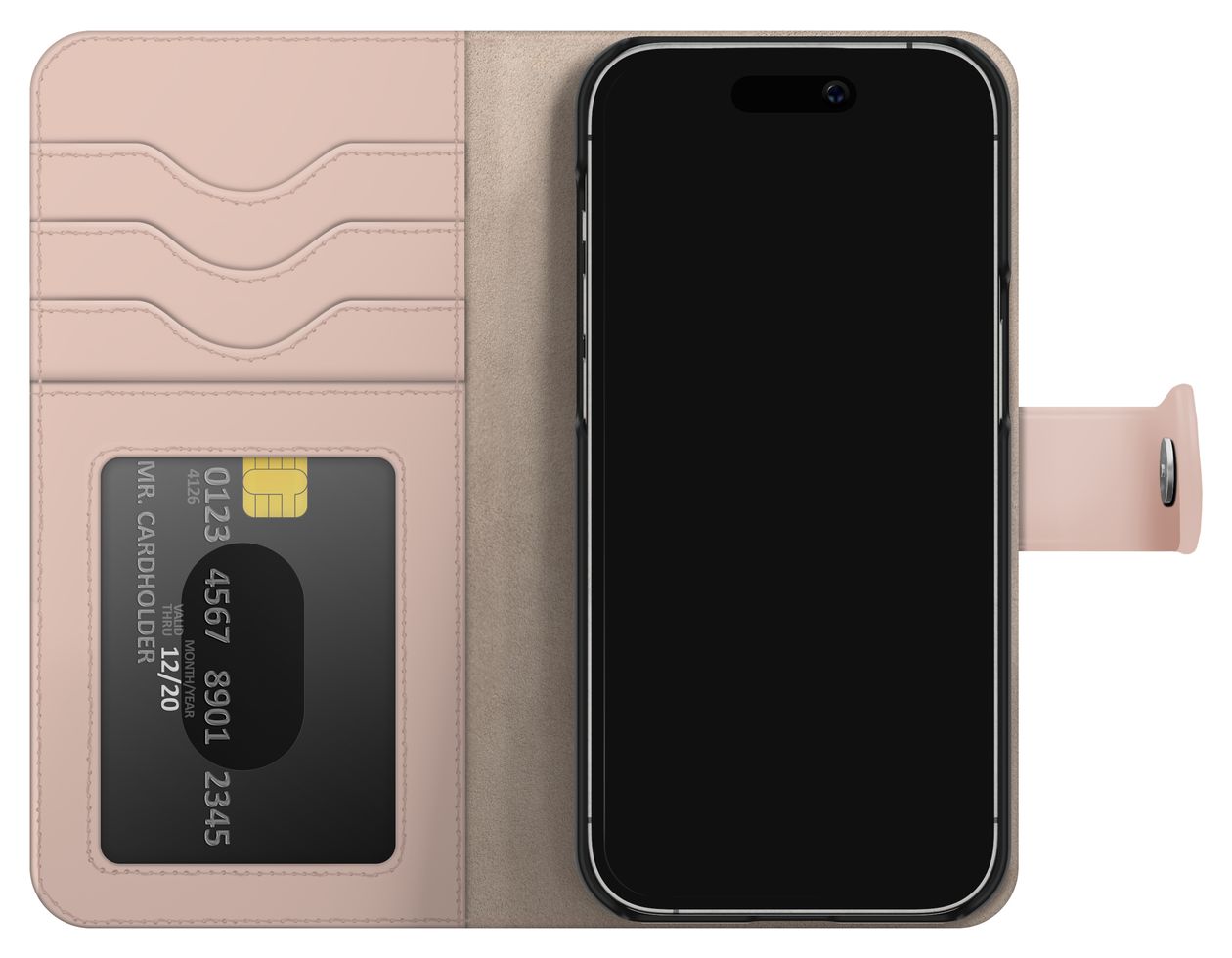 IDMWP-I2361-51 Geldbörsenhülle für Apple iPhone 15  (Pink) 