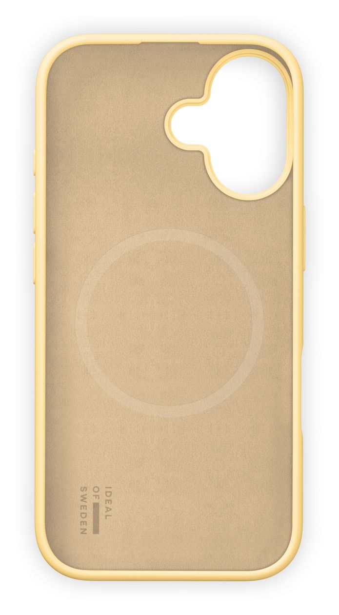 Silicone Case MagSafe für Apple iPhone 16 (Soft Lemon) 