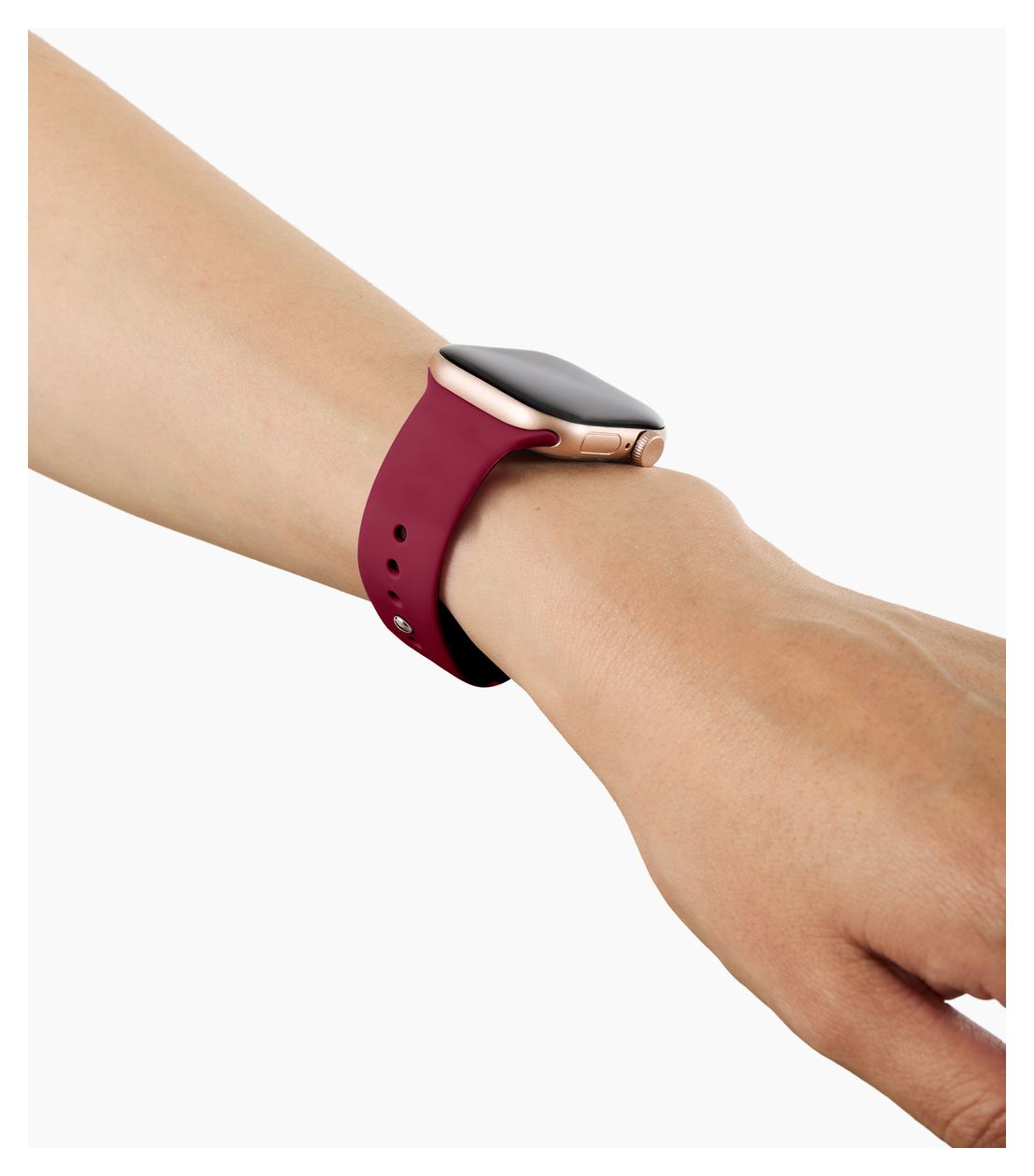 IDSWB-4249-SM-638 Armband 20 mm Apple Watch 42/44/45/46/49 - S/M  (Rot) 