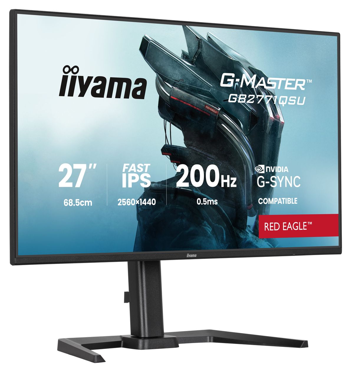 G-Master GB2771QSU-B1 Quad HD Monitor 68,6 cm (27 Zoll) 16:9 350 cd/m²  (Schwarz) 