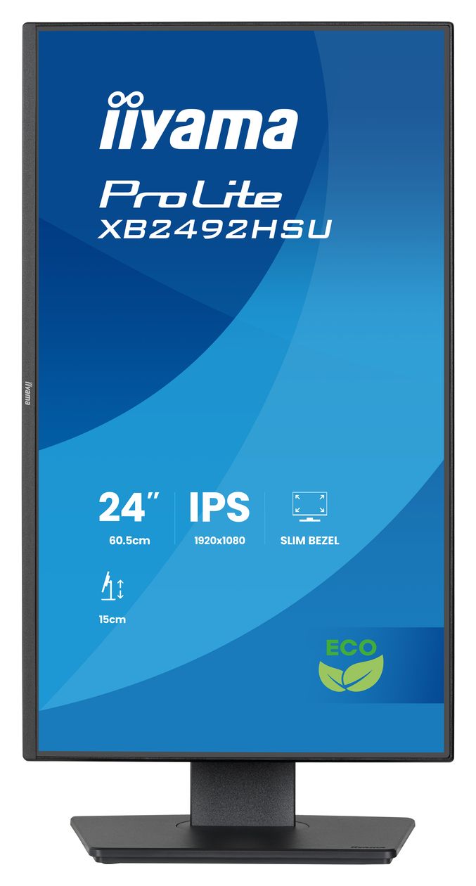 ProLite XB2492HSU-B1 Full HD Monitor 60,5 cm (23.8 Zoll) 16:9 3 ms 300 cd/m²  (Schwarz) 