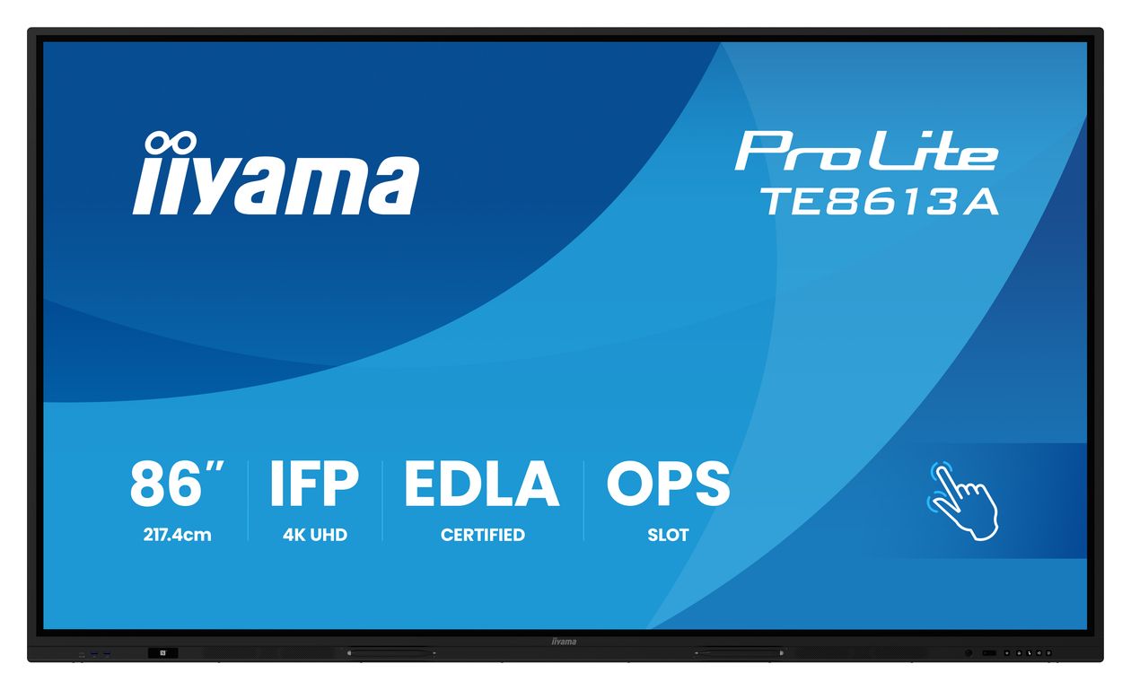 ProLite TE8613A-B2AG 4K Ultra HD Monitor 2,17 m (85.6") 16:9 8 ms  (Schwarz) 
