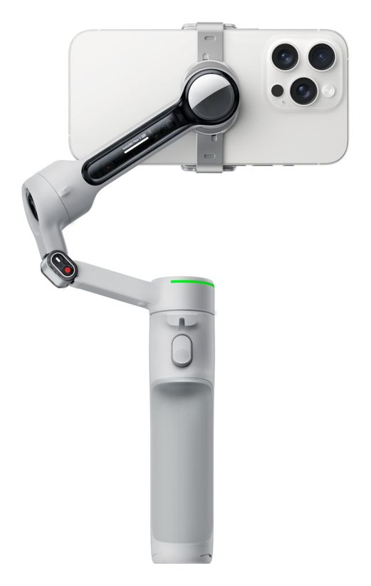 Flow 2 Pro Standard Bundle Gimbal für Smartphone faltbar Bluetooth  (Grau) 