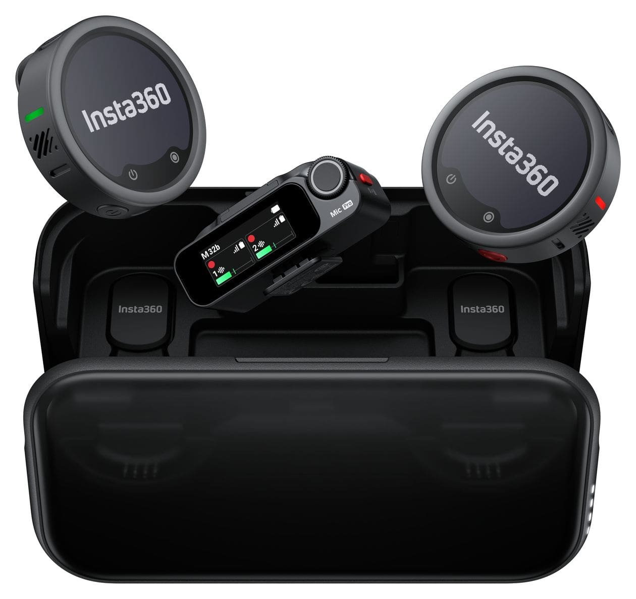 Mic Pro  (2 TX + 1 RX + Ladecase)  (Schwarz) 