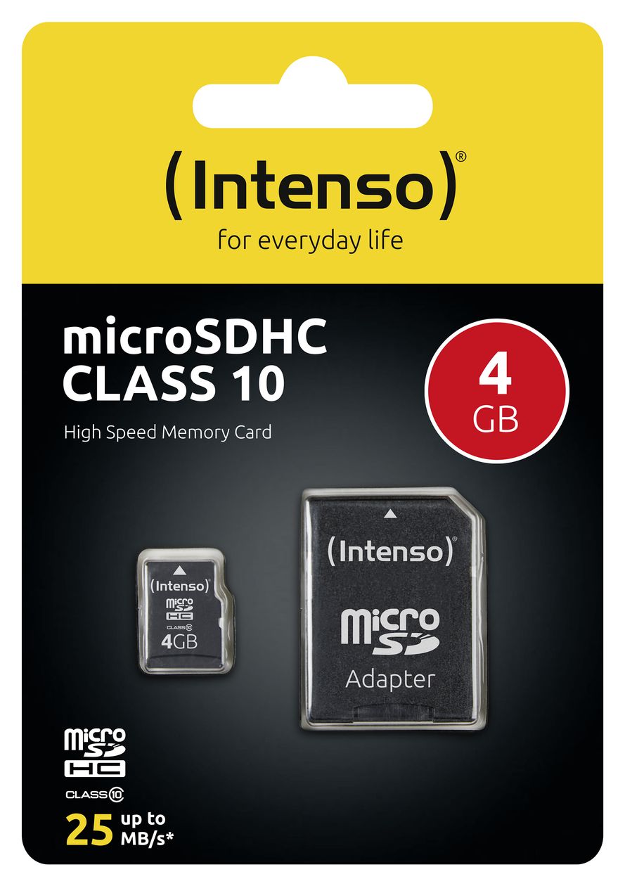 3413450 MicroSDHC Speicherkarte 4 GB Klasse 10 
