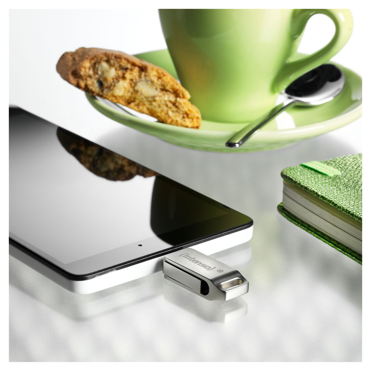 cMobile Line USB Type-A / USB Type-C Stick 32 GB  (Silber) 