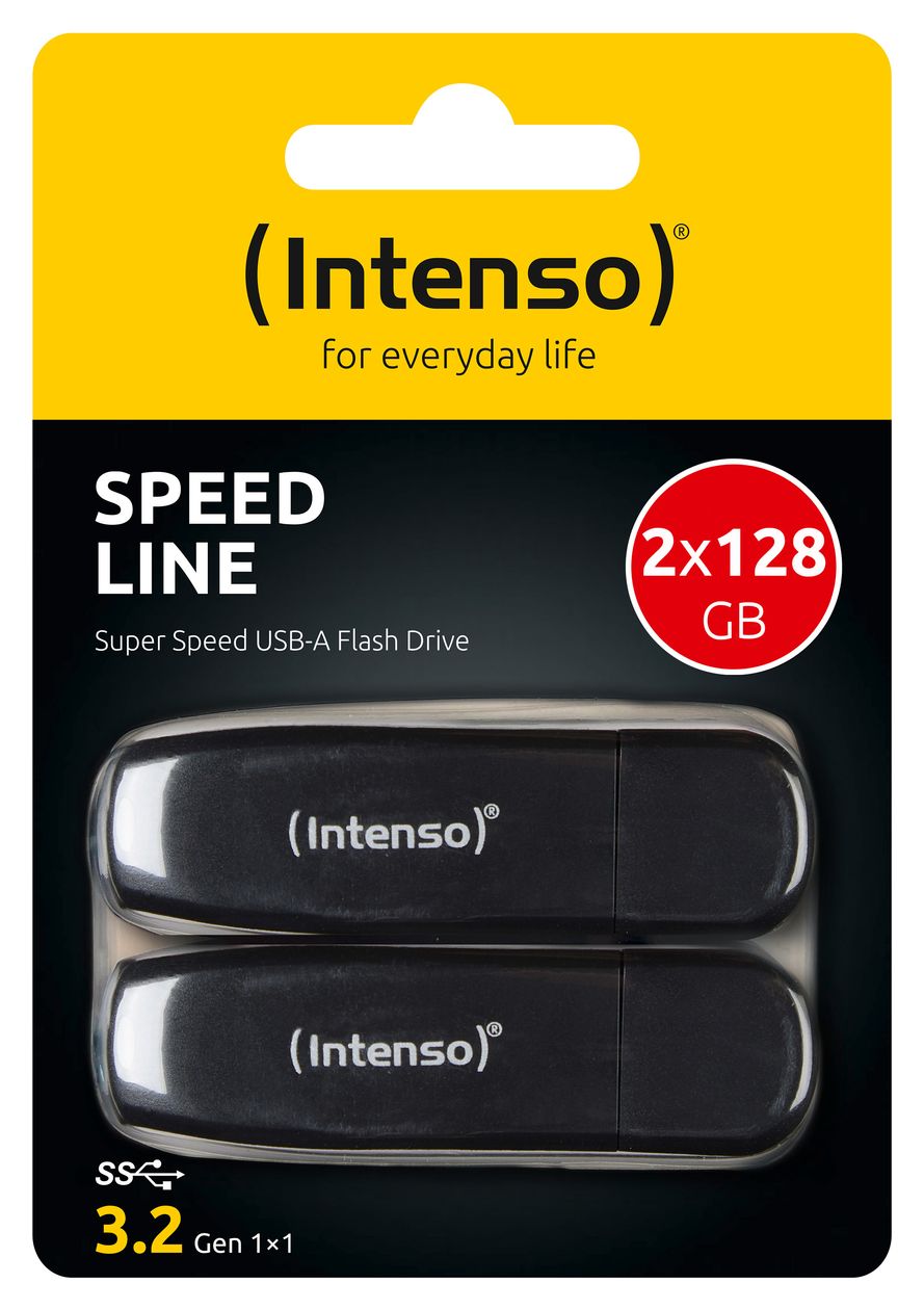 Speed Line USB Typ-A Stick 128 GB  (Schwarz) 