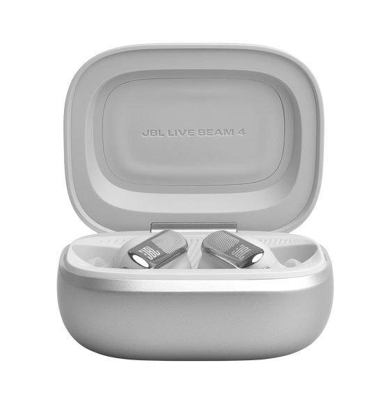 Live Beam 4 In-Ear Bluetooth Kopfhörer kabellos 10 h Laufzeit IP55  (Silber) 