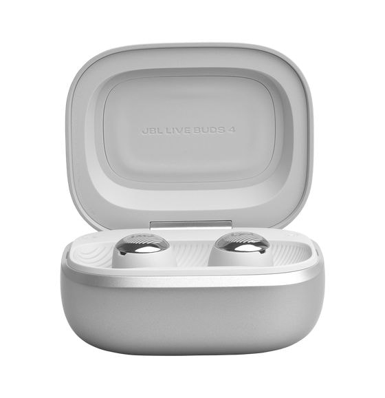 Live Buds 4 In-Ear Bluetooth Kopfhörer kabellos 8 h Laufzeit IP55  (Silber) 