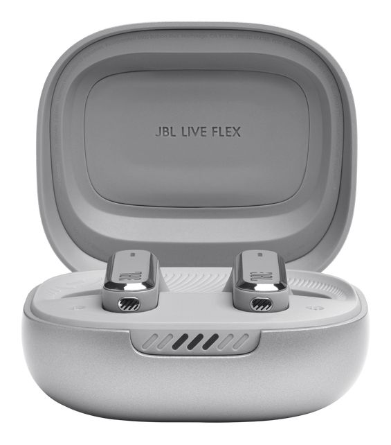 Live Flex In-Ear Bluetooth Kopfhörer Kabellos TWS 40 h Laufzeit IP54  (Silber) 