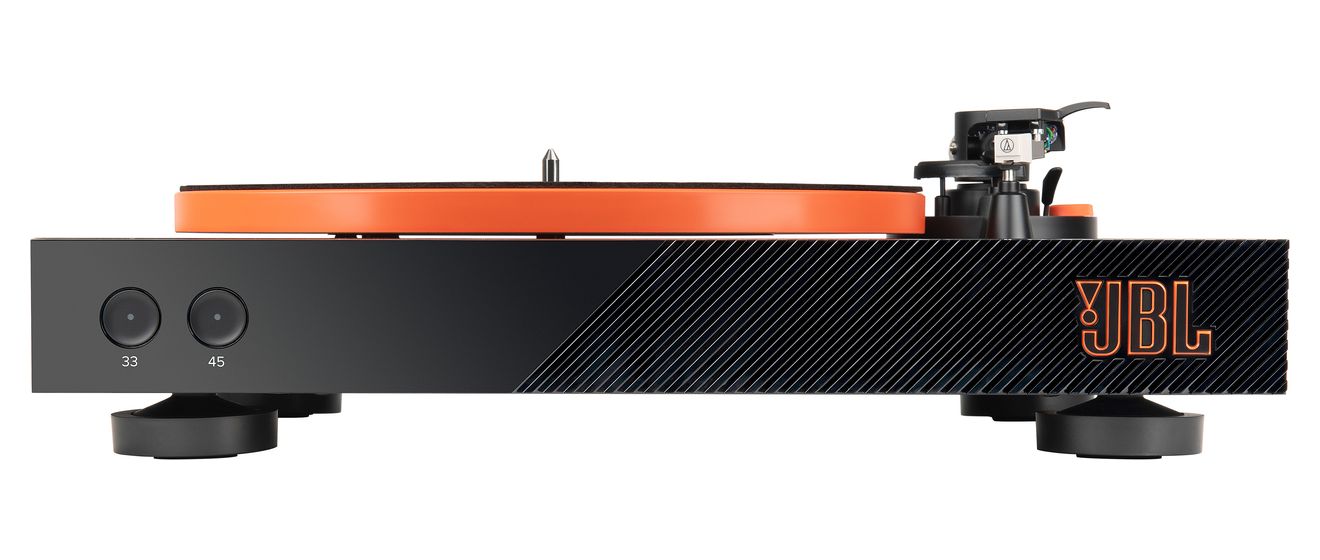 Spinner BT Audio-Plattenspieler mit Riemenantrieb  (Schwarz, Orange) 