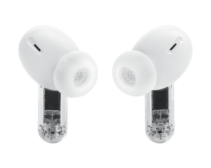 Tune Beam 2 Ghost Edition In-Ear Bluetooth Kopfhörer kabellos 12 h Laufzeit IP54  (Weiß) 