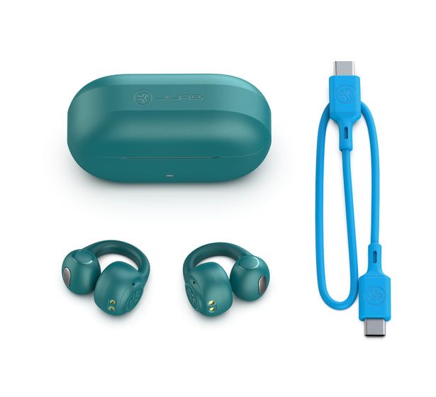 Flex Open In-Ear Bluetooth Kopfhörer kabellos 7 h Laufzeit IPX4  (Türkis) 
