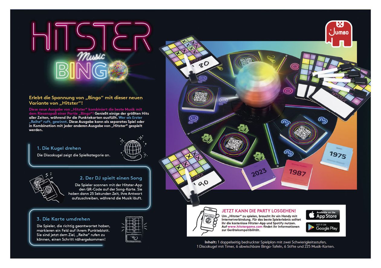 Hitster - Bingo (Germany) Kartenspiel bis zu 10 Spielern ab 16 Jahr(e) 