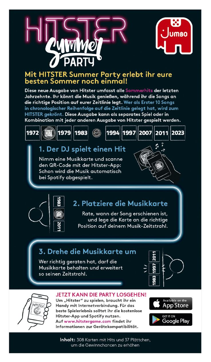 Hitster - Summer Party Brettspiel bis zu 10 Spielern ab 16 Jahr(e) 