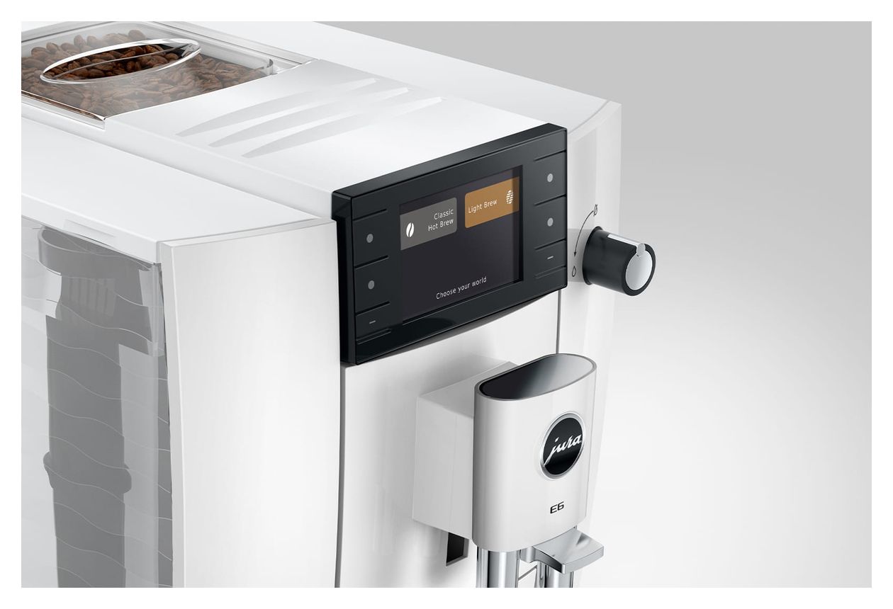 E6 Kaffeevollautomat 15 bar 1,9 l AutoClean (Piano White (ED)) 