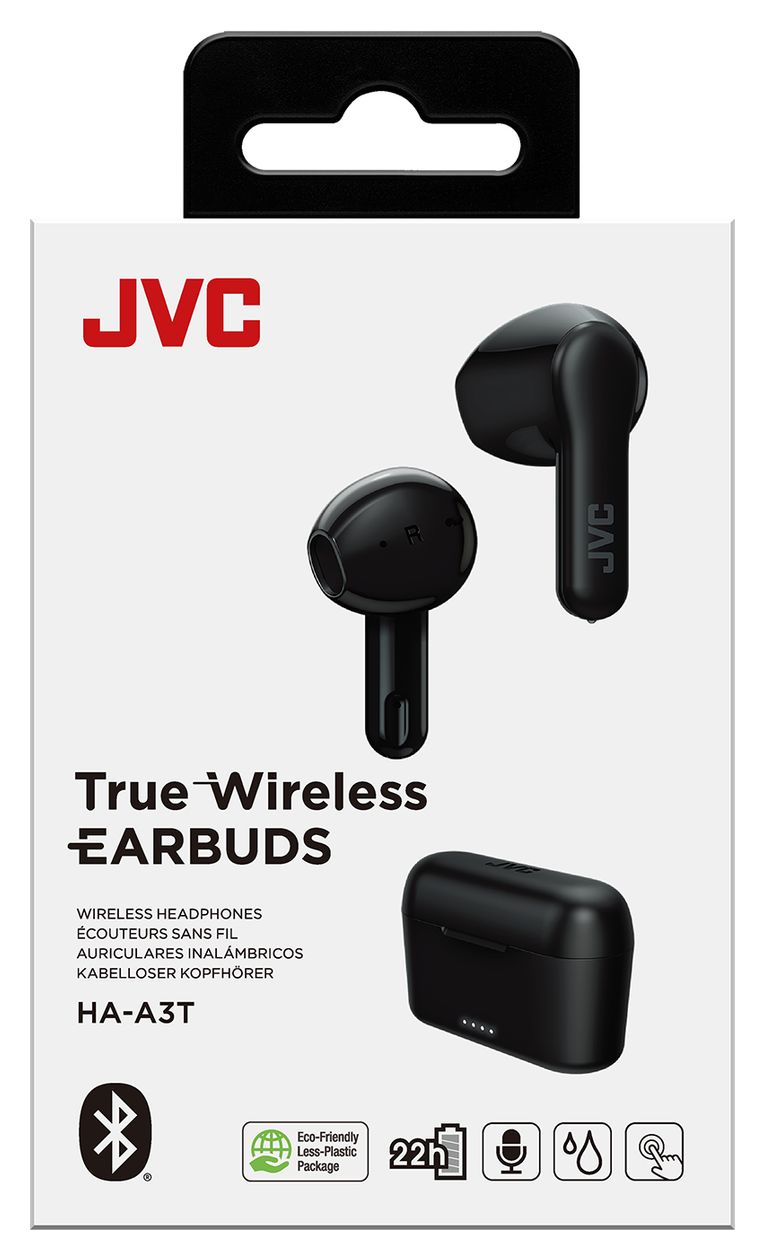 HA-A3T In-Ear Bluetooth Kopfhörer Kabellos TWS 22 h Laufzeit IPX4  (Schwarz) 