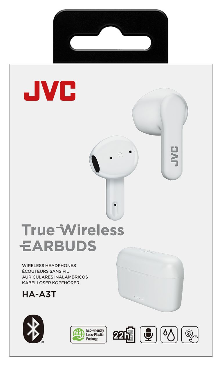 HA-A3T In-Ear Bluetooth Kopfhörer Kabellos TWS 22 h Laufzeit IPX4  (Weiß) 