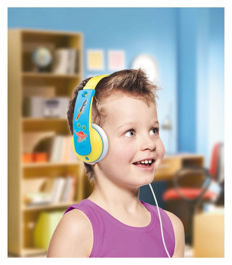 HA-KD7-Y Over Ear Kopfhörer Kabelgebunden  (Blau, Gelb) 