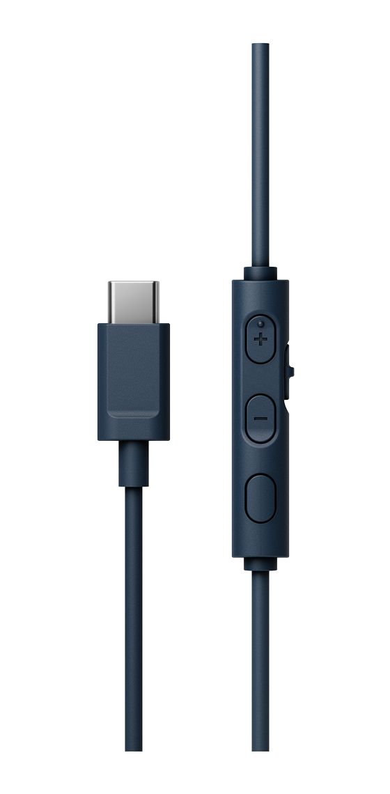 HAS33UC Ohraufliegender Kopfhörer Kabelgebunden USB Typ-C  (Schwarz, Blau) 