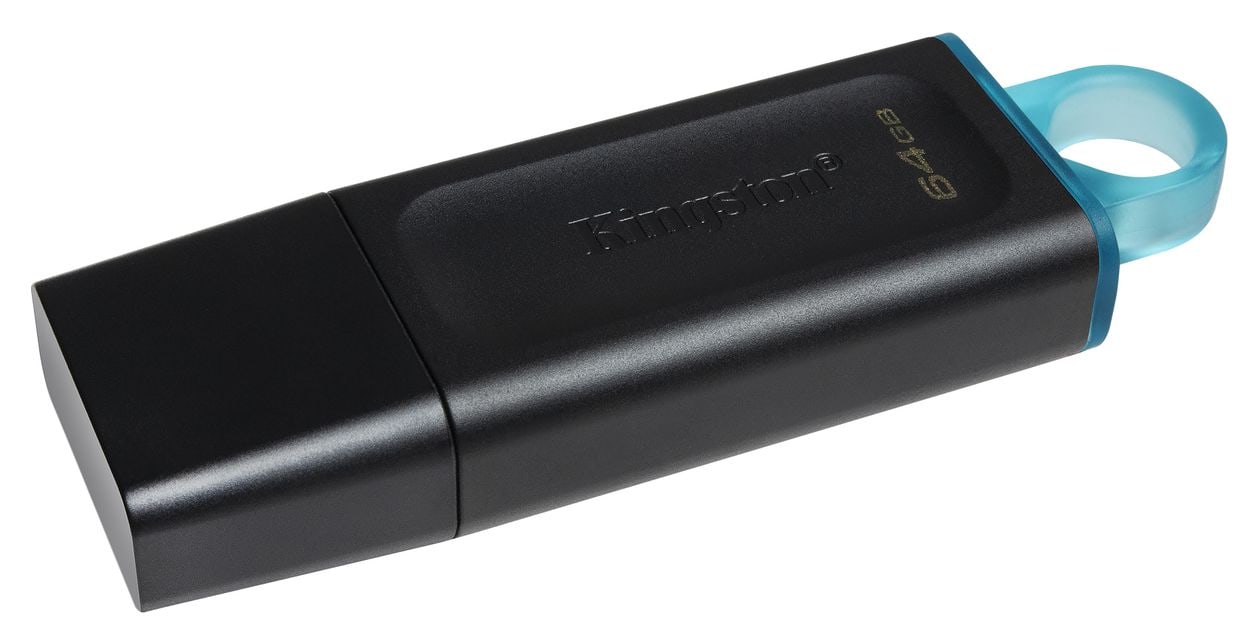 DataTraveler Exodia USB Typ-A Stick 64 GB  (Schwarz, Türkis) 