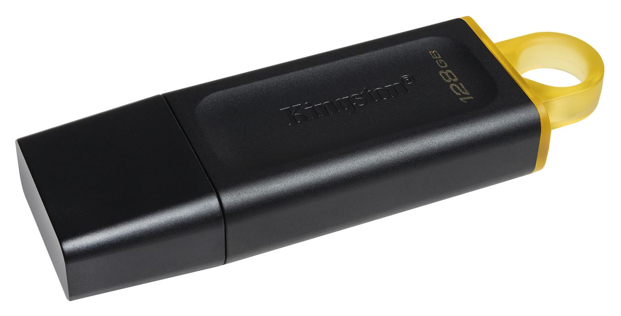 DataTraveler Exodia USB Typ-A Stick 128 GB  (Schwarz, Gelb) 