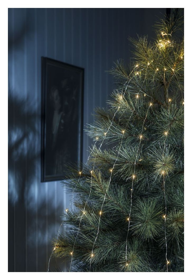 LED Tropfenlametta 10 Straenge 
