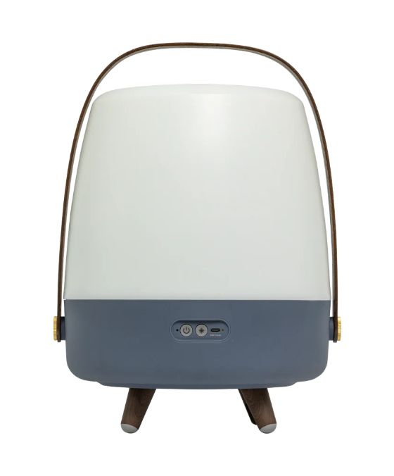 Lite-up Play 2.0 10 W Bluetooth Lautsprecher Laufzeit bis 11 h  (Blau, Weiß, Holz) 